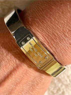 Michael Kors Silver tone Bangle Bracelet